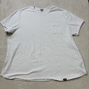 One Bone Shirt Men's Size 5 6XL Short Sleeve White Tee Pocket Cotton Blend